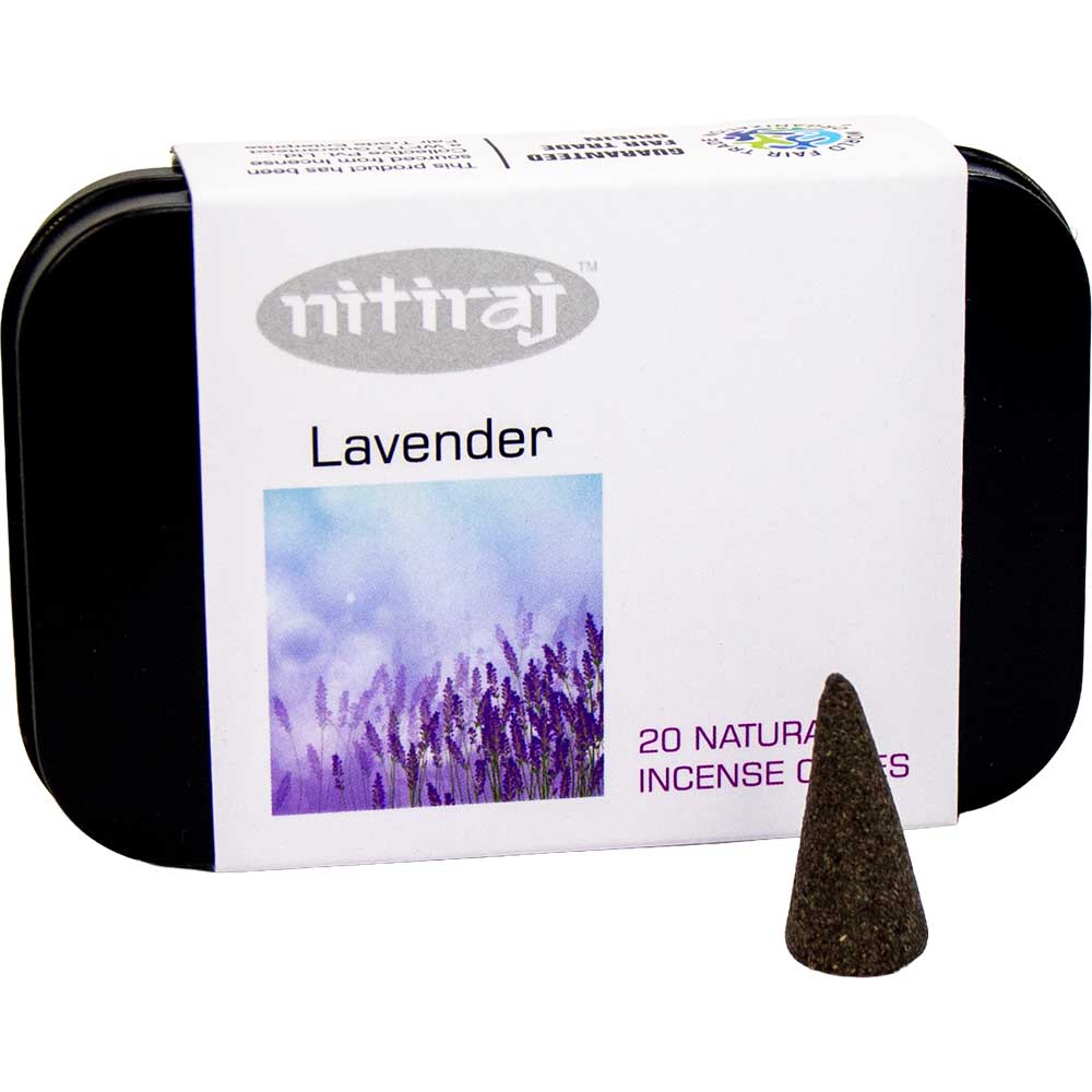 Nitiraj Natural Cones Box of 20 - Lavender
