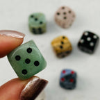 Crystal Gemstone Dice - YOU CHOOSE STONE -: Rose Quartz