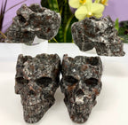 Natural Yooperlite aka Emberlite Skull Bowl Crystal Healing