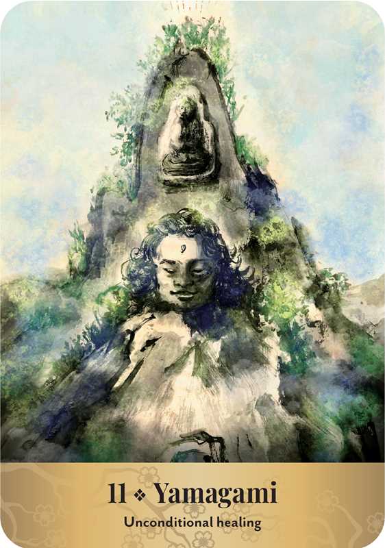 Japanese Gods & Spirits Oracle by Makoto Akiyama: Flashcards 128 pages / English