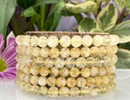 6mm Citrine Crystal Healing Stretch Bracelets 7.5"