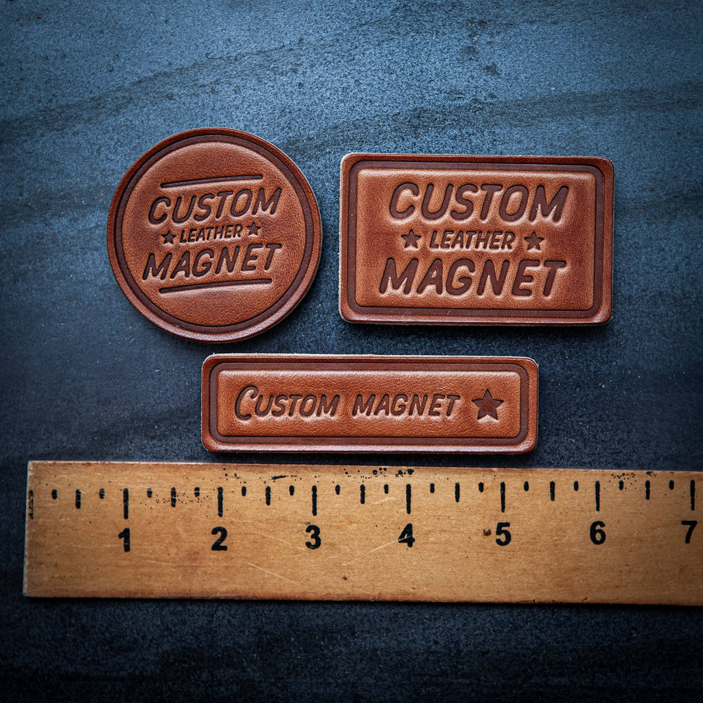 Sedona Arizona Leather Magnet Block Style