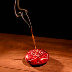 Incense Burner - Soapstone Pebble Root Chakra Muladhara 2.5"