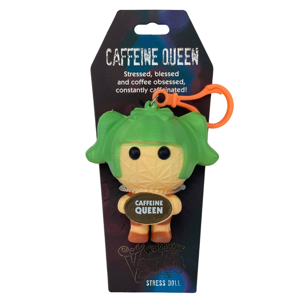 Watchover Voodoo Stress Doll - Caffeine Queen - Keychain