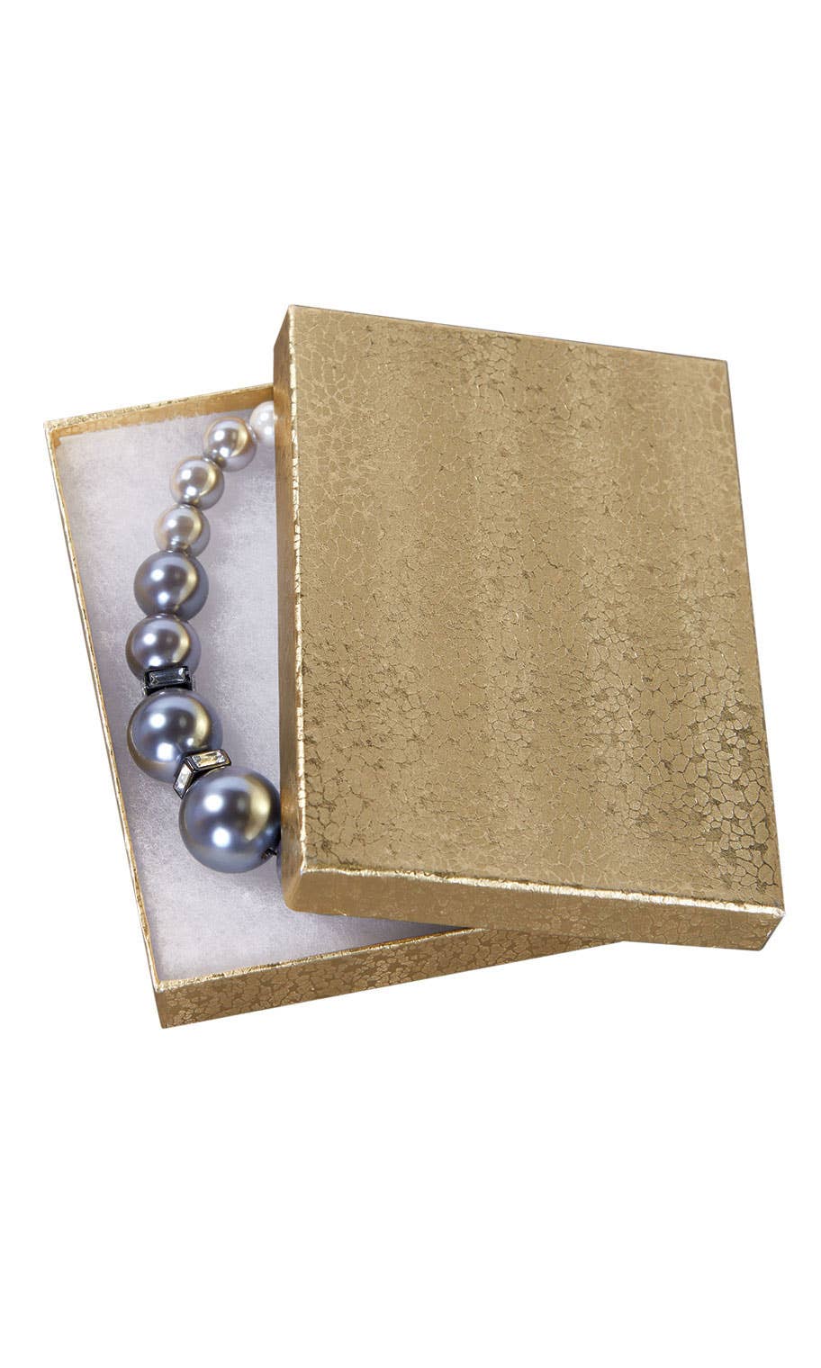 Cotton-Filled Jewelry Boxes: Kraft / Case of 100 / 5¼" × 3¾" × ⅞"