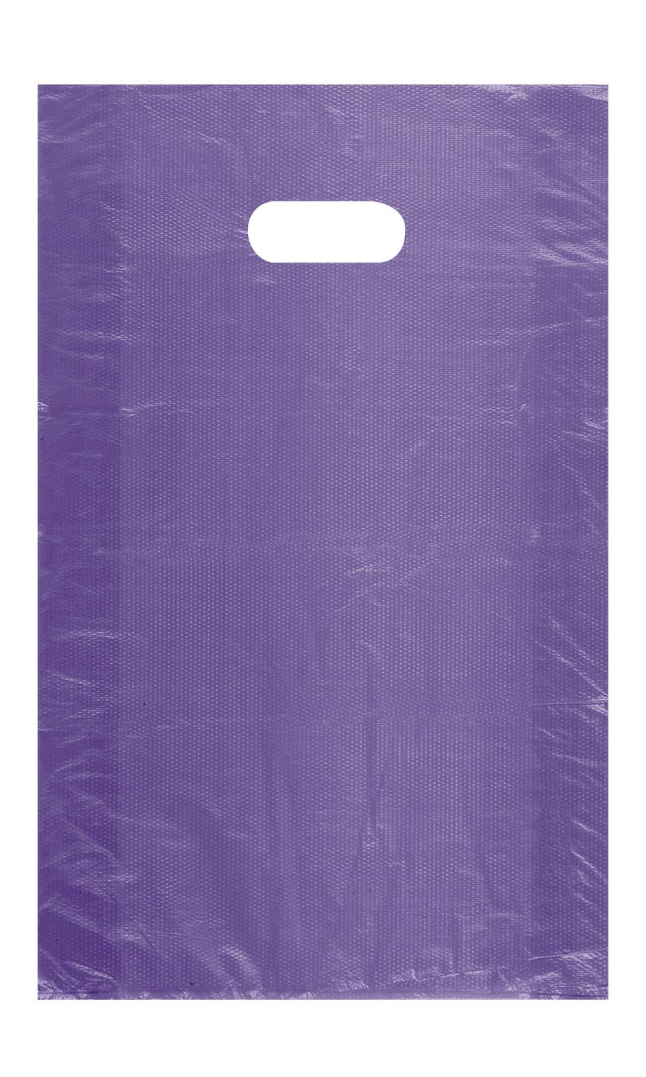High Density Merchandise Bags: Purple / Case of 1000 / Medium