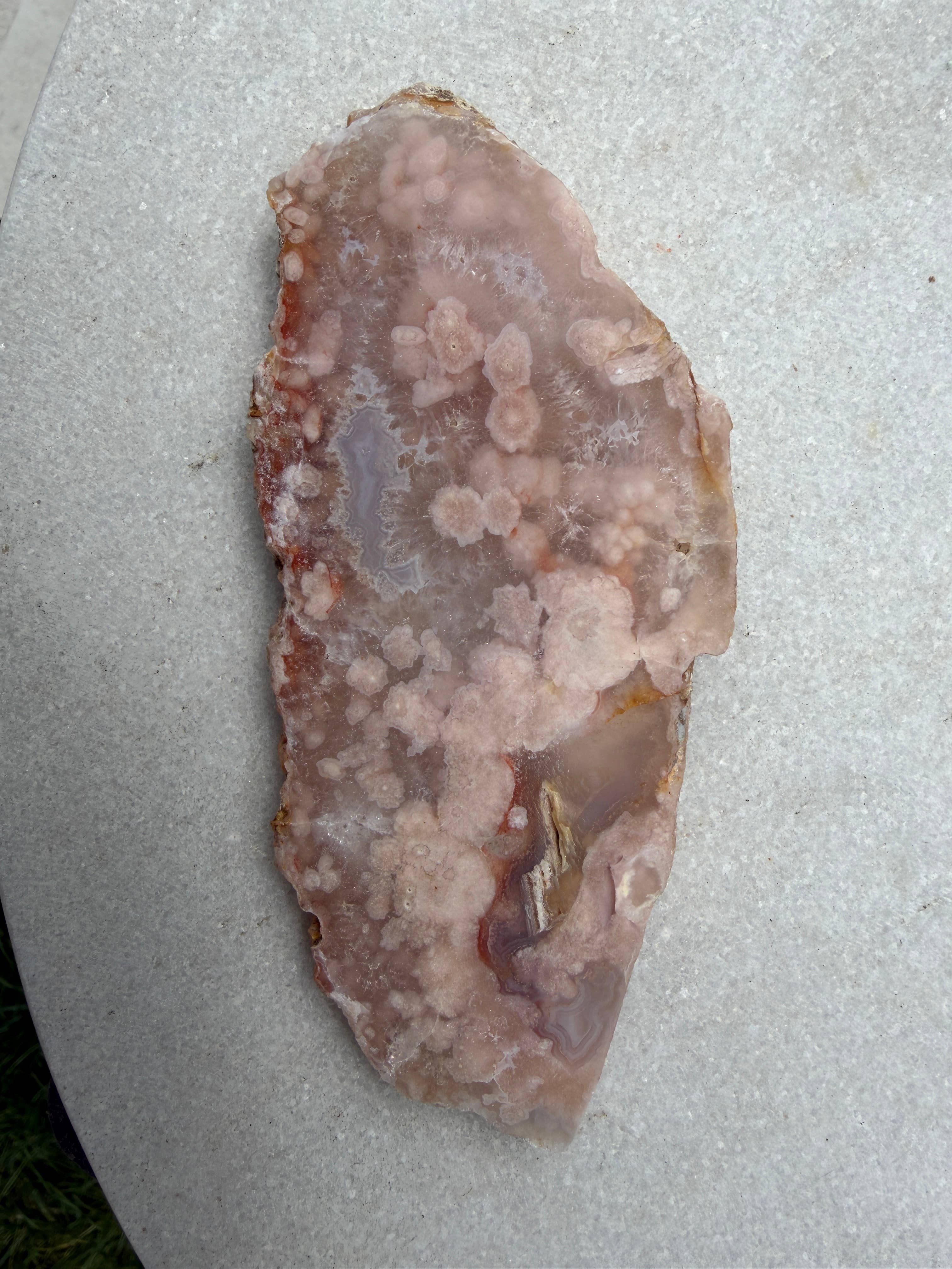 Wholesale 2 lbs Natural Pink Amethyst Flower Agate Slabs