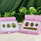 Yoni Eggs: Green Flower Jade / 4pc