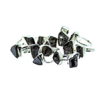 Shungite Elite Sterling Silver Ring Size 6 7 8: 8