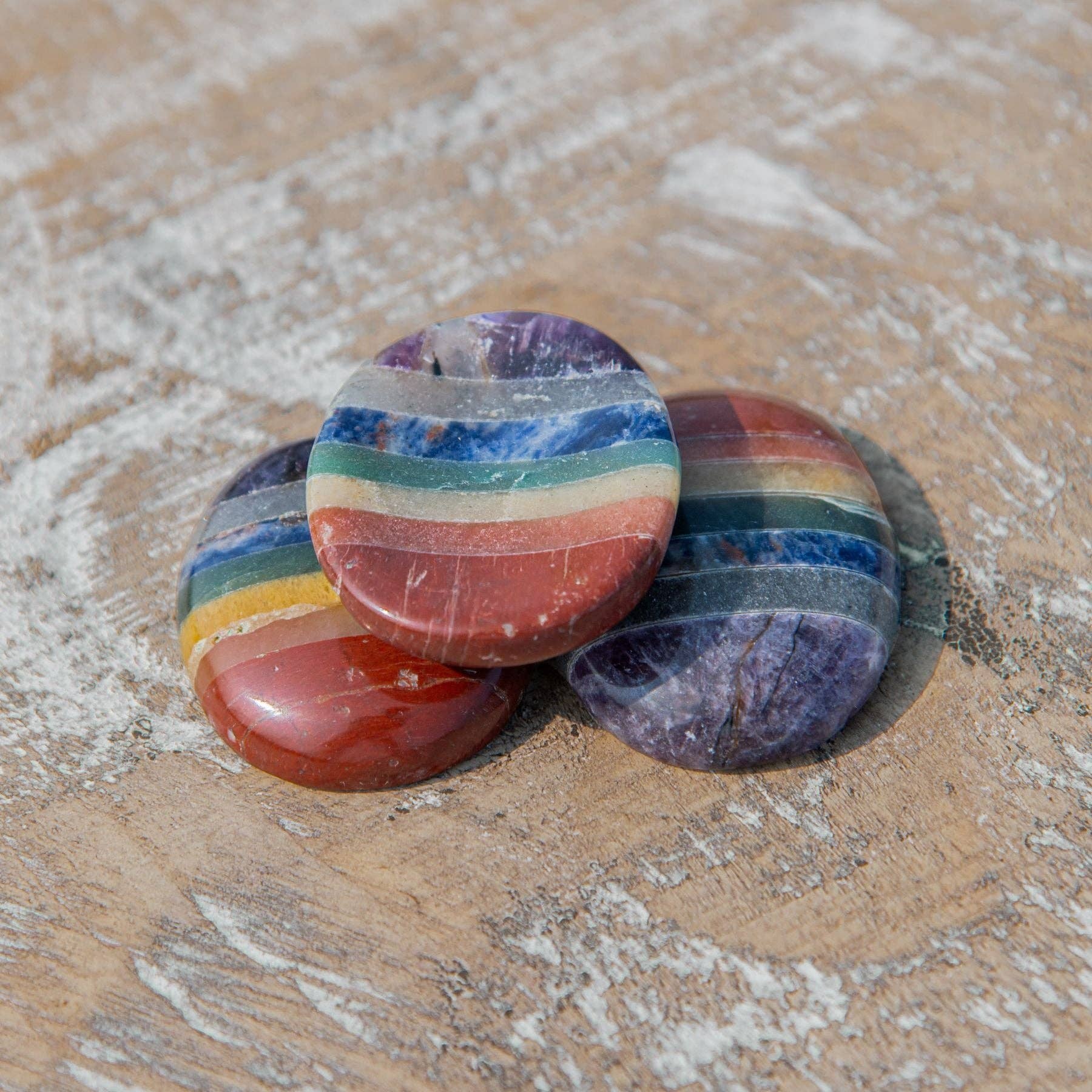 7 Chakra Worry Stone.