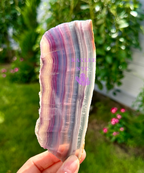 2 lbs Natural Fluorite Slab Crystal Healing Energy