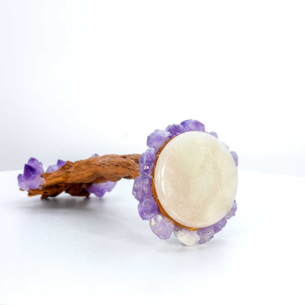 Polyresin Forest Tree God Statue - Amethyst Clusters (Each): Amethyst
