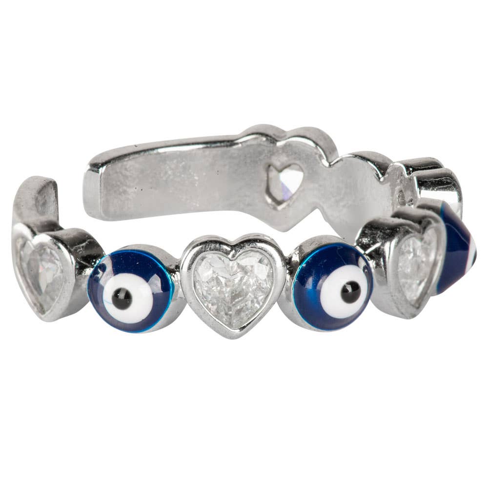 Evil Eye Adjustable Ring