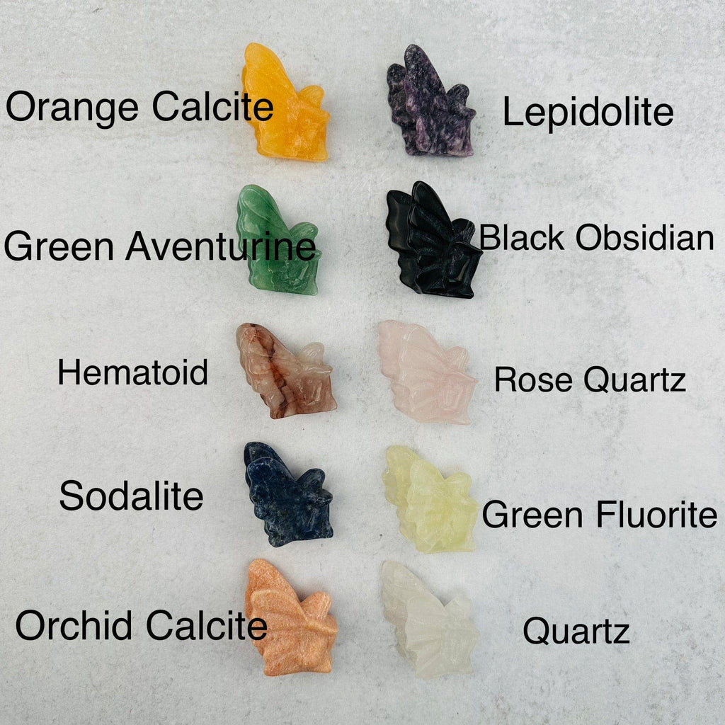 Crystal Carved Gemstone Fairy - You Choose Stone: Crystal Quartz
