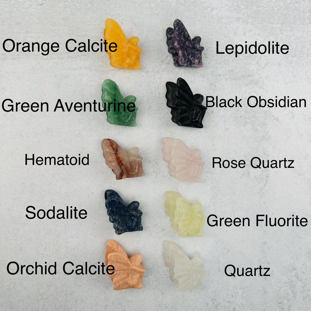 Crystal Carved Gemstone Fairy - You Choose Stone: Crystal Quartz