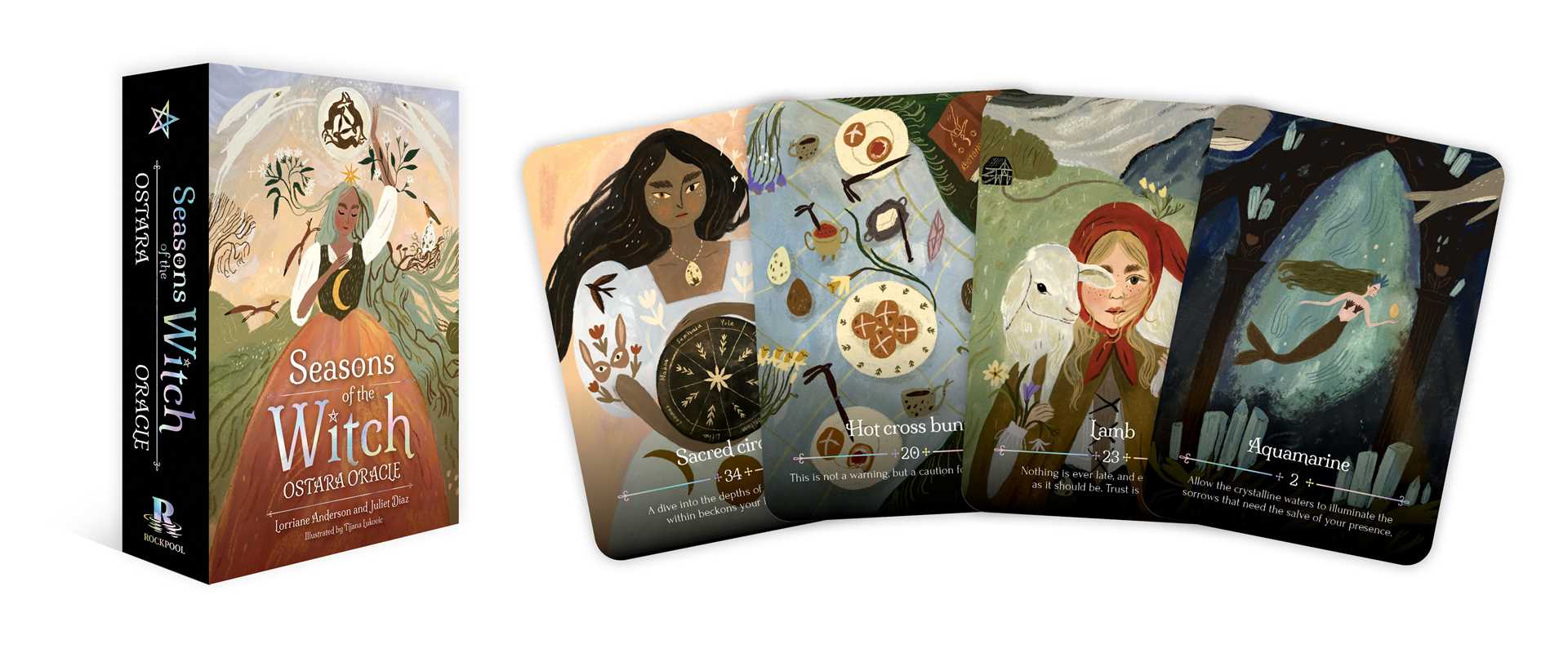 Seasons of the Witch – Ostara Oracle by Lorriane Anderson: Flashcards 160 pages / English
