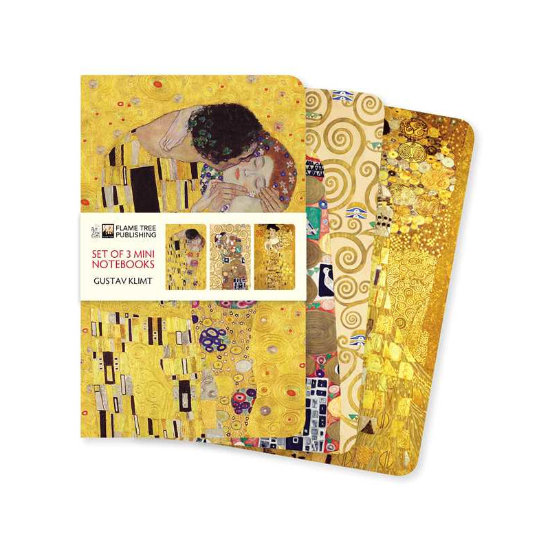 Gustav Klimt Set of 3 Mini Notebooks by: Multi-Component - Notebook 64 pages / English
