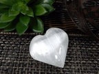 Crystal Selenite Heart Shaped Stone - 6cm