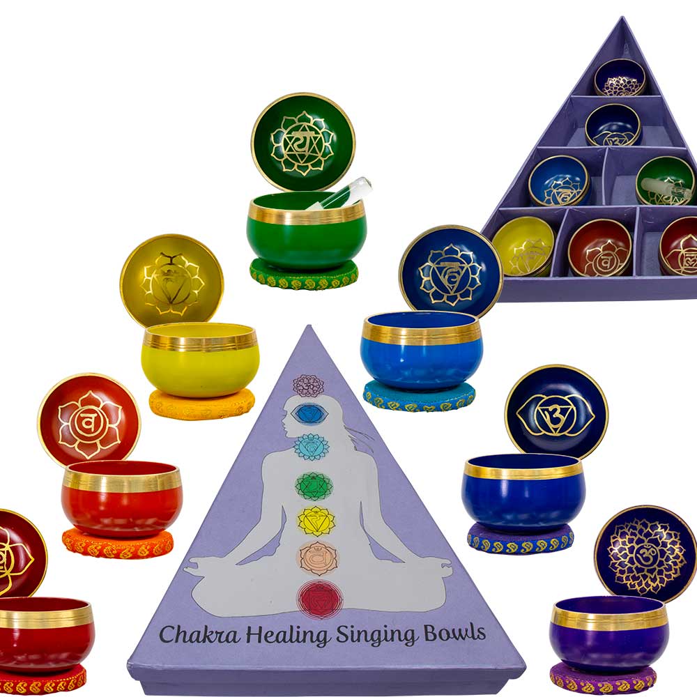 Mini Singing Bowl Set - Chakras (Each)