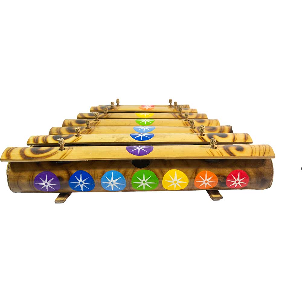 Bamboo Xylophone w/ Hand Painted Chakra