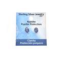 STERLING SILVER - EARRING STUDS KYANITE OVAL 8 MM L