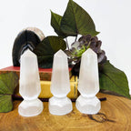 Selenite Crystal Point Spear Tips - 6 sided Stone Point