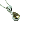 Citrine Silver Pendant Necklaces