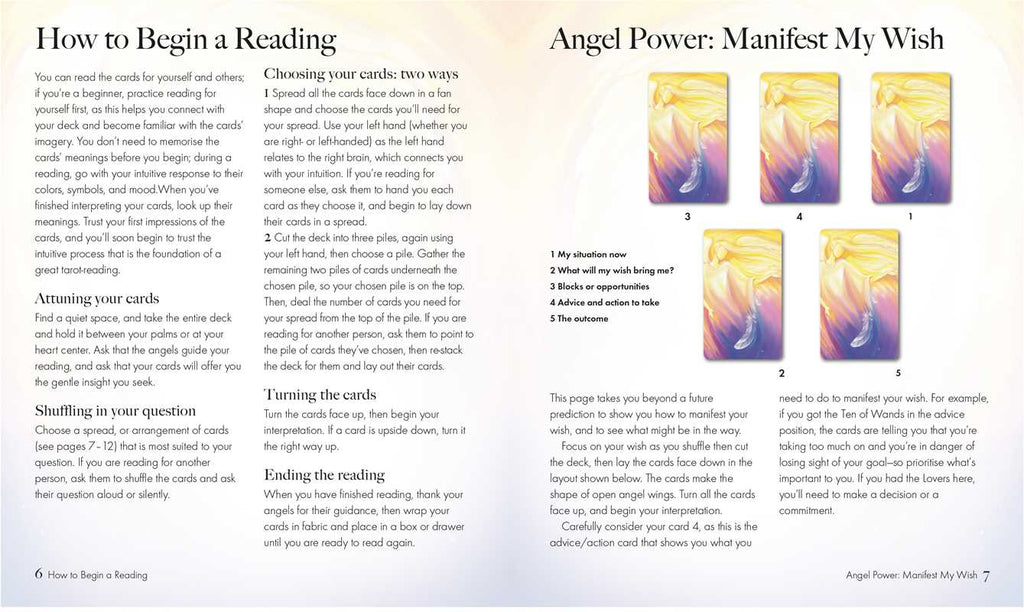 Angel Tarot by Jayne Wallace: Mixed Media 64 pages / English