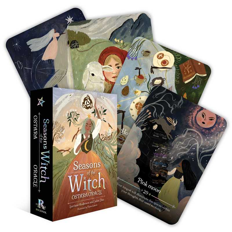 Seasons of the Witch – Ostara Oracle by Lorriane Anderson: Flashcards 160 pages / English