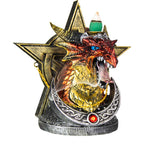 Polyresin Backflow Incense Burner-Dragon Head Pentacle & Gem