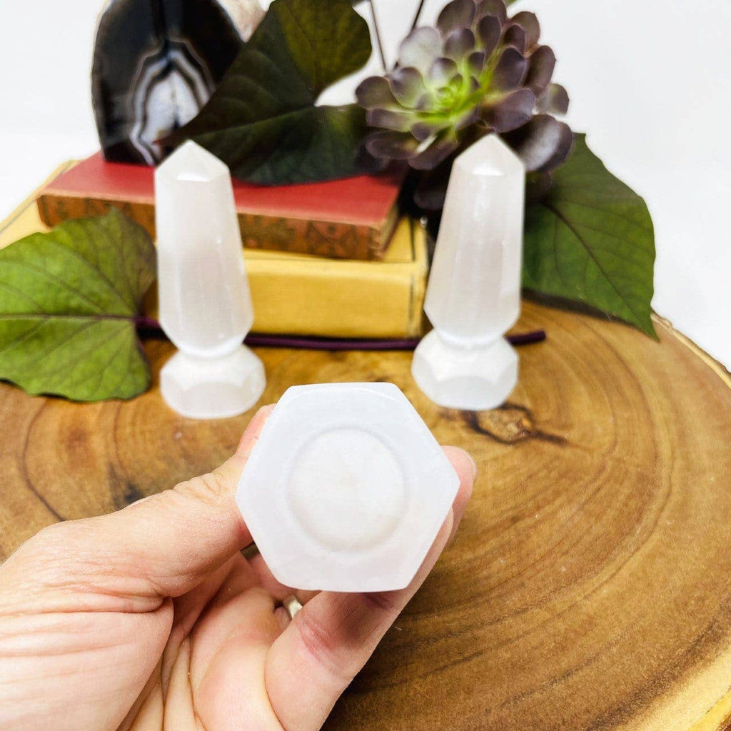 Selenite Crystal Point Spear Tips - 6 sided Stone Point