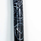 Bamboo Handcarved Rainstick - Black Tribal - Large (Each): Tribal
