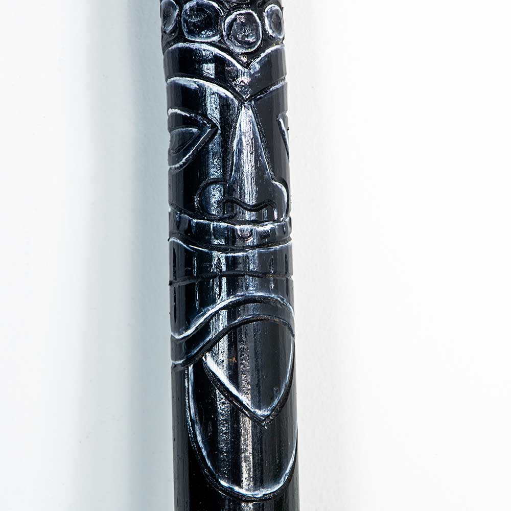 Bamboo Handcarved Rainstick - Black Tribal - Large (Each): Tribal