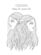 Gemini: Your Cosmic Coloring Book by Mecca Woods: Paperback 48 pages / English