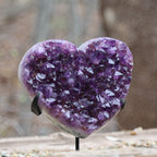 Amethyst Carved Heart