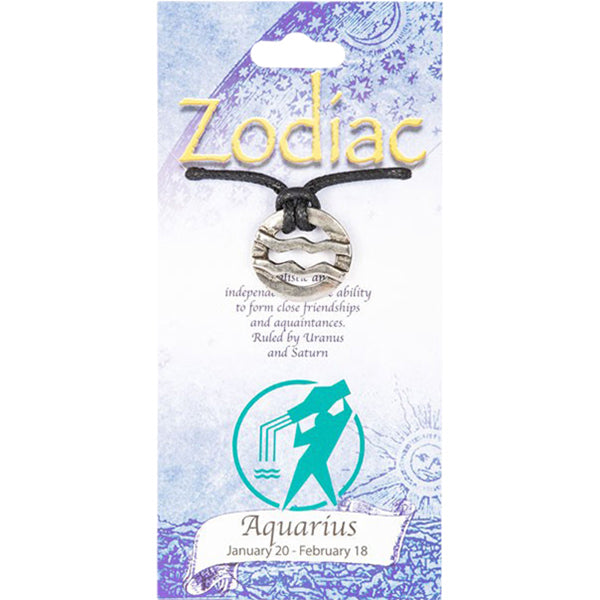 Signs Of The Zodiac Pendants: Aquarius