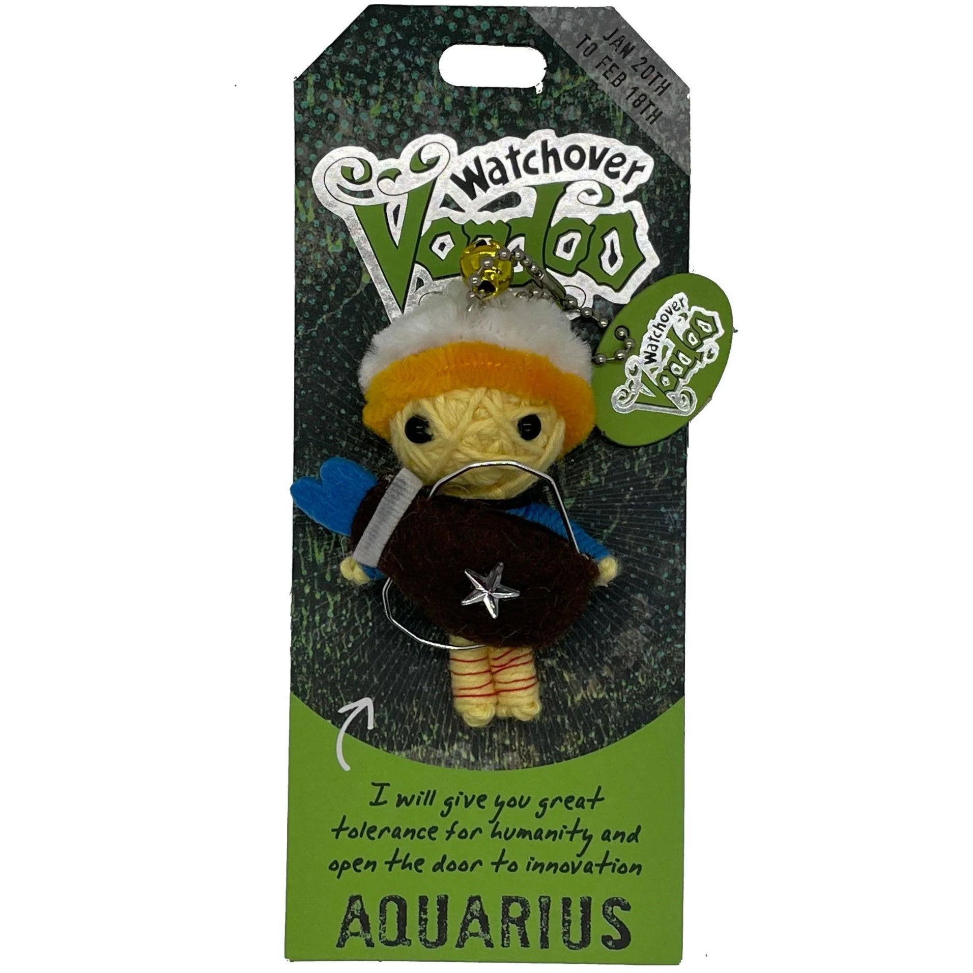 Aquarius - Watchover Voodoo Doll - Zodiac - Keychain