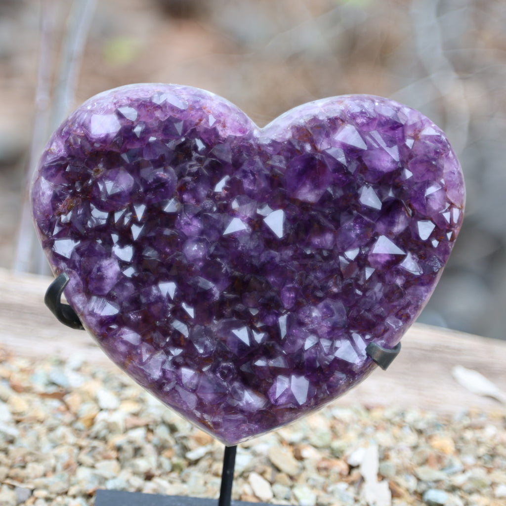 Amethyst Carved Heart