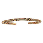 Bracelet, Copper 3 Metals Rnd (2) 90209