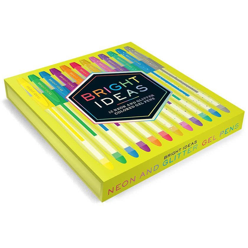 Bright Ideas Neon and Glitter Colored Gel Pens