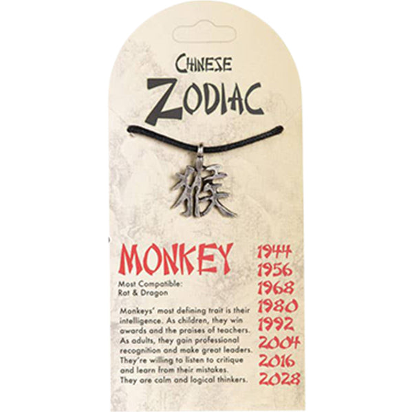 Chinese Zodiac Pendants: Monkey