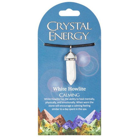 Crystal Energy Pendants: Calming (White Howlite)