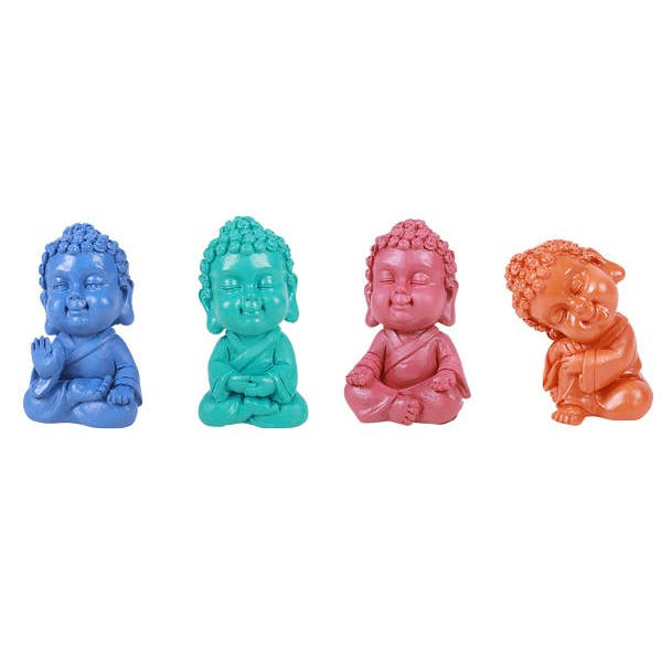 Colorful Little Buddha 4PC Set