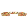 Copper 3 Metal Twist Bracelet
