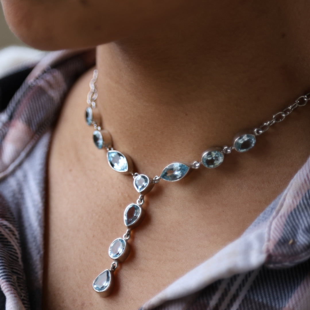 Blue Topaz Necklace