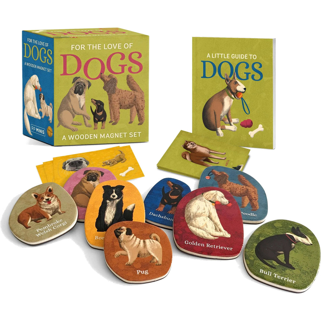 For The Love Of Dogs: A Wooden Magnet Set