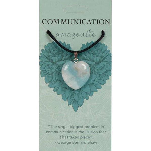 Heart Pendants: Communication (Amazonite)