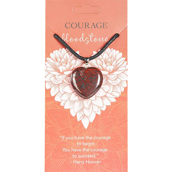 Heart Pendants: Courage (Bloodstone)