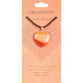 Heart Pendants: Creativity (Carnelian)