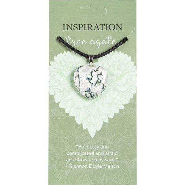 Heart Pendants: Inspiration (Tree Agate)